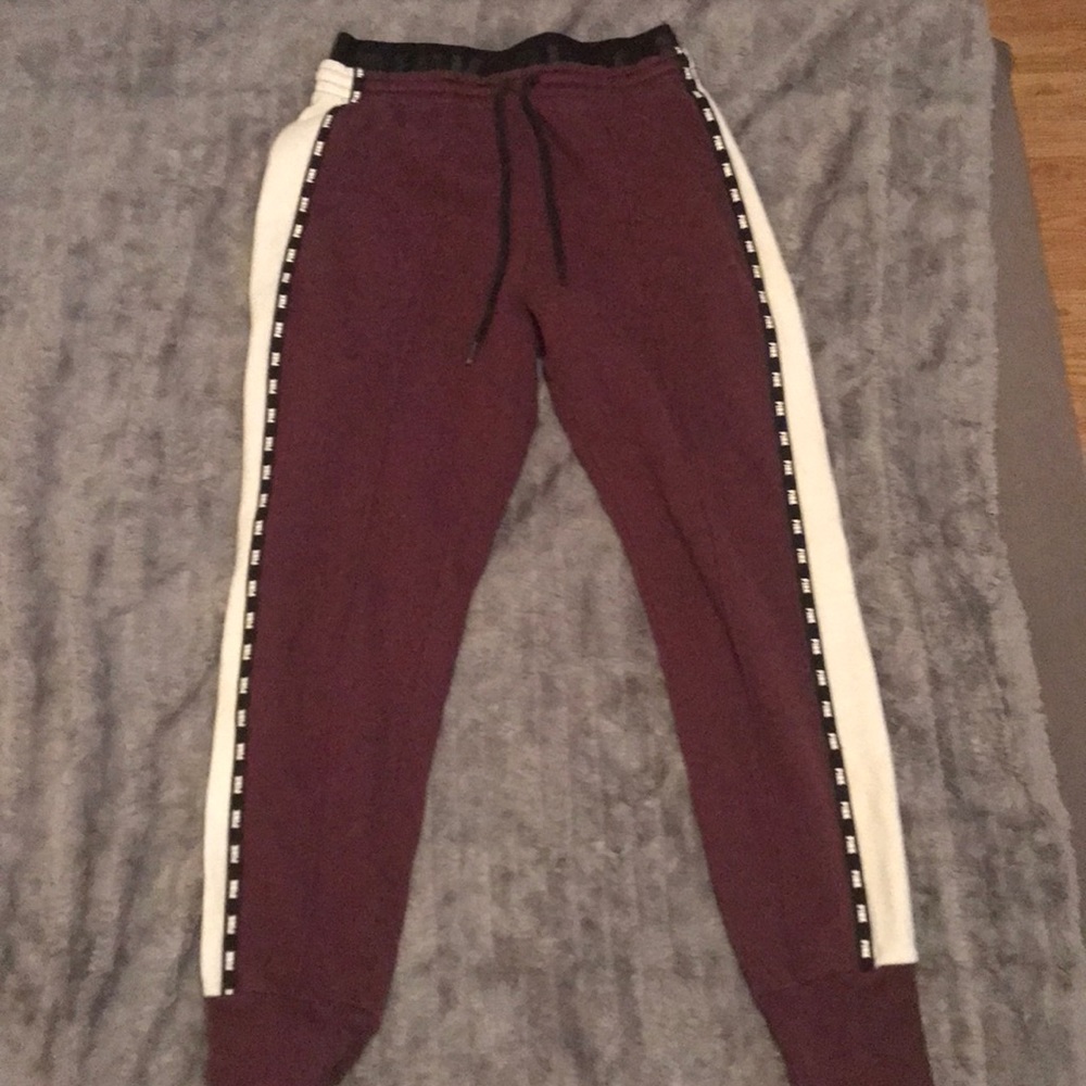 PINK maroon joggers
